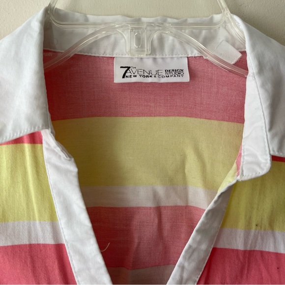 7th Avenue Design Studio New York and Company Multicolor Blouse Shirt - Picture 2 of 7